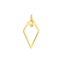 Load image into Gallery viewer, The Veronica Diamond and 14kt Gold Pendant Charm