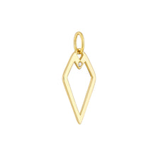 Load image into Gallery viewer, The Veronica Diamond and 14kt Gold Pendant Charm
