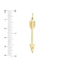 Load image into Gallery viewer, The Arrow Diamond 14kt Gold Pendant Charm
