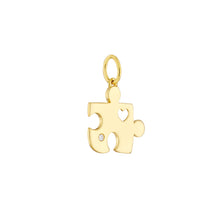 Load image into Gallery viewer, The Missing Piece With Diamond 14kt Gold Pendant Charm