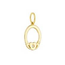 Load image into Gallery viewer, The Irish Tradition Claddagh With 14kt Gold DIamond Pendant Charm