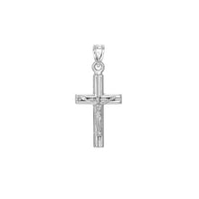 Load image into Gallery viewer, Textured Crucifix 14kt Gold Pendant