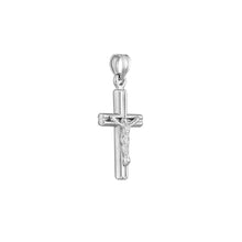 Load image into Gallery viewer, Textured Crucifix 14kt Gold Pendant