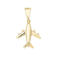 Load image into Gallery viewer, The Traveler Plane 14kt Gold Pendant Charm
