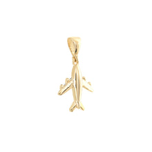 Load image into Gallery viewer, The Traveler Plane 14kt Gold Pendant Charm