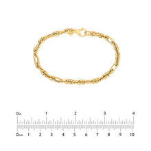 Load image into Gallery viewer, Polished Fashion Designer 14kt Gold Link Bracelet Chain