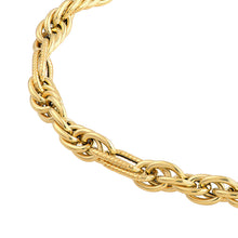 Load image into Gallery viewer, Polished Fashion Designer 14kt Gold Link Bracelet Chain