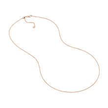 Load image into Gallery viewer, Square Wheat Chain with Slider Bead  1.15mm 14kt Gold