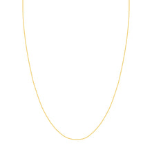 Load image into Gallery viewer, Square Wheat Chain with Slider Bead  1.15mm 14kt Gold