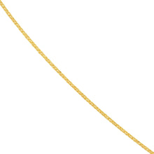 Load image into Gallery viewer, Square Wheat Chain with Slider Bead  1.15mm 14kt Gold