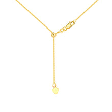 Load image into Gallery viewer, Square Wheat Chain with Slider Bead  1.15mm 14kt Gold