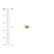 Load image into Gallery viewer, Mini Evil Eye 14kt Gold Earrings
