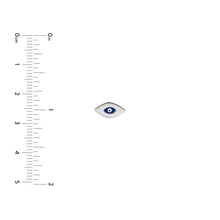 Load image into Gallery viewer, Mini Evil Eye 14kt Gold Earrings