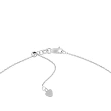 Load image into Gallery viewer, Adjustable Sterling Silver Choker with Dangling CZ Crosses 17"