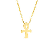 Load image into Gallery viewer, 14K Mini Christian Ankh 14kt Gold Necklace