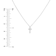 Load image into Gallery viewer, Mini Diamond Cross 14kt Gold Necklace