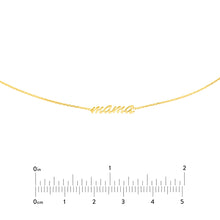 Load image into Gallery viewer, "Mama" 14kt Gold Adjustable Choker
