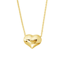 Load image into Gallery viewer, Puffy Heart 14kt Gold Necklace