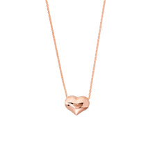 Load image into Gallery viewer, Puffy Heart 14kt Gold Necklace