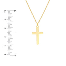 Load image into Gallery viewer, Traditional Religious 14kt Gold Cross Necklace