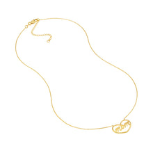 Load image into Gallery viewer, Moms Open Heart 14kt Gold Necklace
