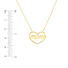 Load image into Gallery viewer, Moms Open Heart 14kt Gold Necklace