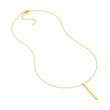 Load image into Gallery viewer, Adjustable Sterling Silver Engravable Cube Necklace 18"