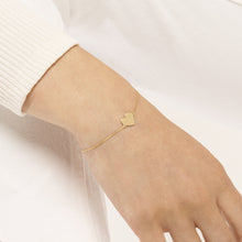 Load image into Gallery viewer, Simple Heart 14kt Gold Bracelet