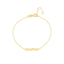 Load image into Gallery viewer, Mama Nameplate 14kt Gold Bracelet