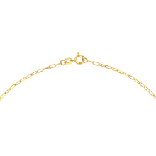 Load image into Gallery viewer, Dangle Heart With Paper Clip 14kt Gold Chain