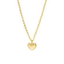 Load image into Gallery viewer, Mini Puff Heart 14kt Gold Necklace
