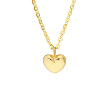 Load image into Gallery viewer, Mini Puff Heart 14kt Gold Necklace