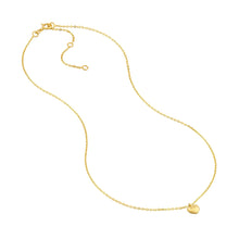 Load image into Gallery viewer, Mini Puff Heart 14kt Gold Necklace
