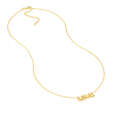 Load image into Gallery viewer, Full Of "Love" Puffed 14kt Gold Necklace