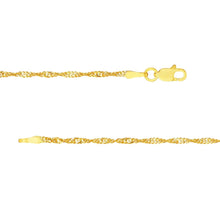 Load image into Gallery viewer, Singapore  Chain Necklace 14kt Gold