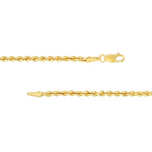 Load image into Gallery viewer, Rope Classic Light Chain with Lobster Lock 2.30mm 14kt Gold