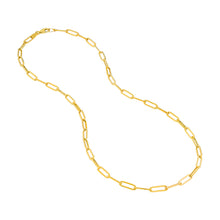 Load image into Gallery viewer, Paper Clip Fashion Chain Necklace 3.8mm 14kt Gold