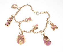 Load image into Gallery viewer, Maryjane  Bow Shoe 14kt Gold Plated Pendant Charm