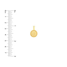 Load image into Gallery viewer, Round St Christopher Medal 14kt Gold Pendant