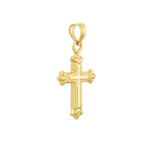 Load image into Gallery viewer, 3D HP Fleury Cross 14kt Gold Pendant