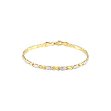Load image into Gallery viewer, XOXO  Hugs and Kisses Stampato 14kt Gold Bracelet