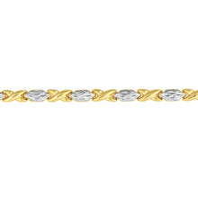 Load image into Gallery viewer, XOXO  Hugs and Kisses Stampato 14kt Gold Bracelet