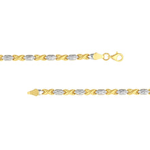 Load image into Gallery viewer, XOXO  Hugs and Kisses Stampato 14kt Gold Bracelet