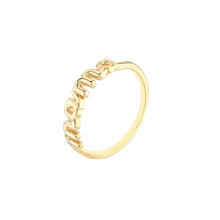 Load image into Gallery viewer, Cursive "Mama" 14kt Gold Ring