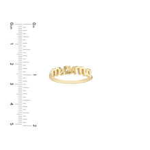 Load image into Gallery viewer, Cursive "Mama" 14kt Gold Ring
