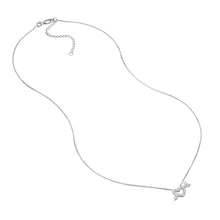 Load image into Gallery viewer, Sterling Silver Mini CZ Heart and Arrow Adjustable Necklace