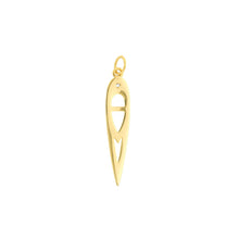 Load image into Gallery viewer, Geometric Design with Diamond 14kt Gold Pendant Charm