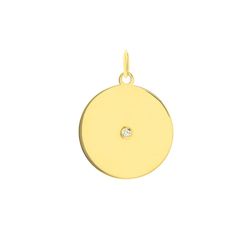 The Claudia Diamond 14kt Gold Pendant Charm