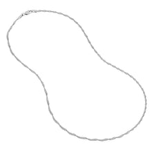 Load image into Gallery viewer, Sterling Silver 1.7mm Singapore Chain