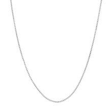 Load image into Gallery viewer, Sterling Silver 0.8mm Box Chain with Lobster Lock